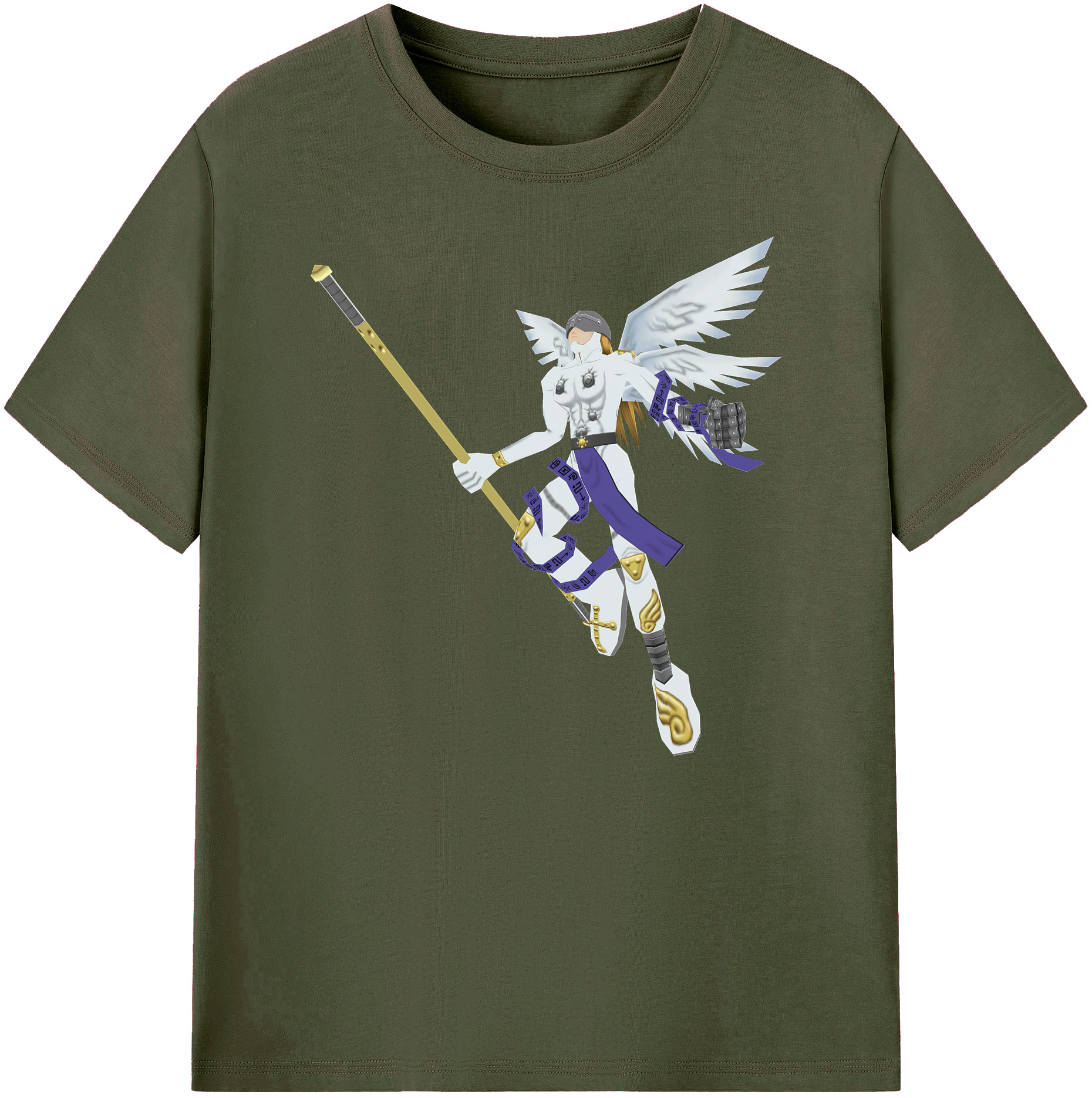 （画像用） Digimon デジタルモンスター/デジモン 綿100％ メンズ半袖Tシャツ｜肌触りやわらか＆通気性